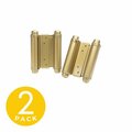Trans Atlantic Co. 4 in. Double Acting Spring Hinge in Bright Brass (Set of 2) DH-TAN5004-US3
